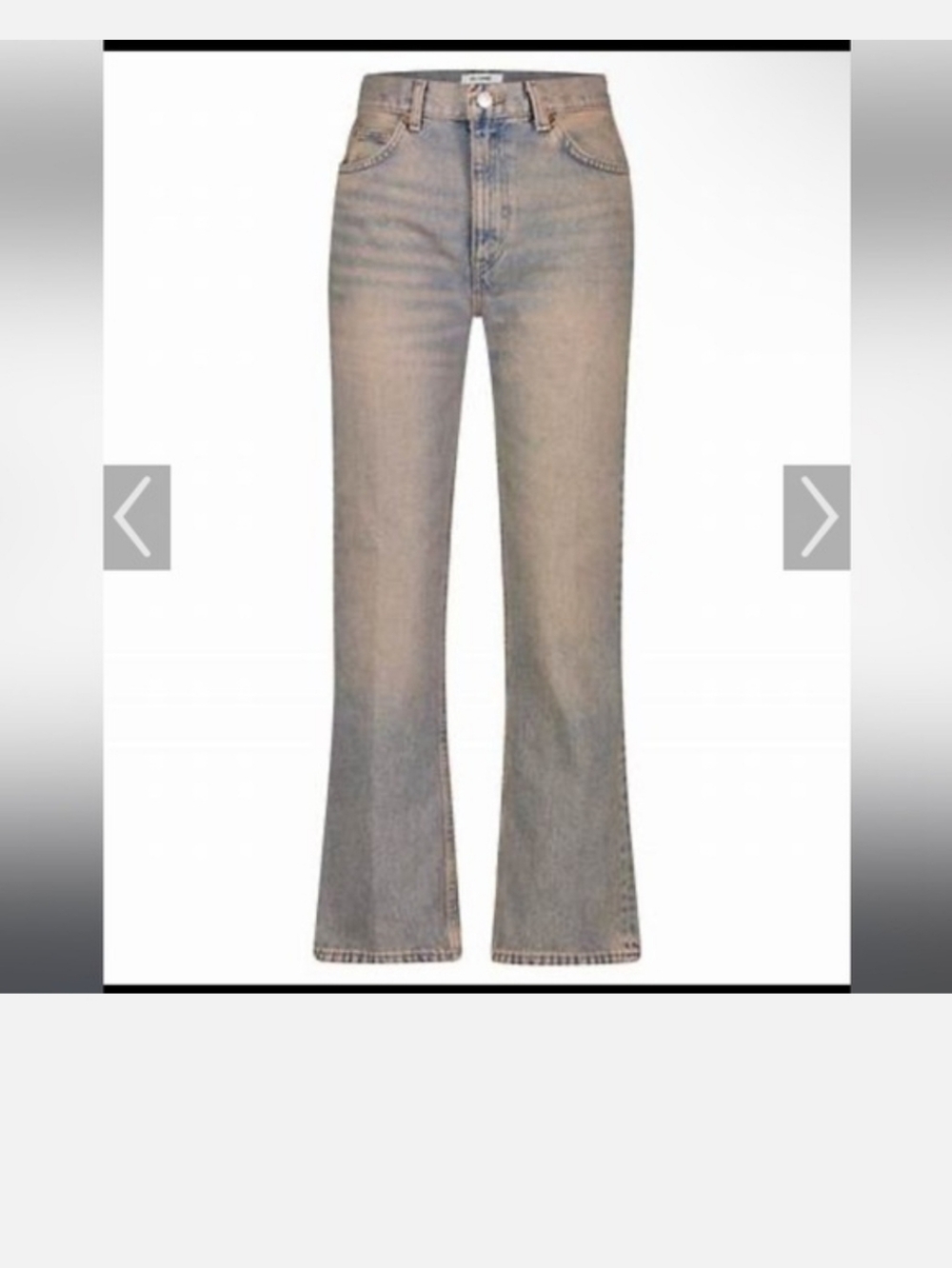 Re/Done Womens 70S Tinted Blush Flare Jeans 29